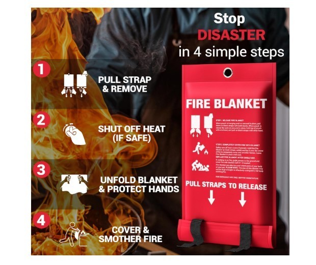 15 pieces Emergency Fire Blanket, 40”x40”UM9 Fiberglass Outdoors Home Camping
