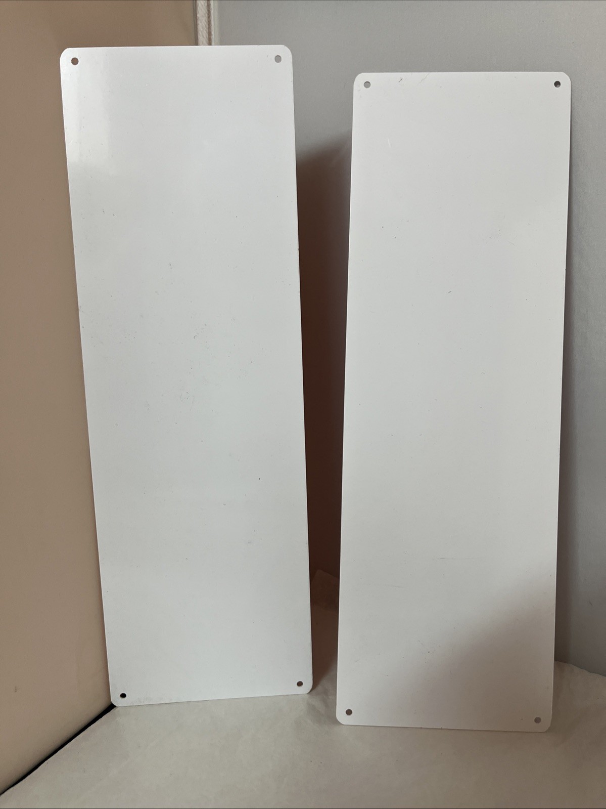 2 Fire Extinguisher Premium Acrylic Red & White 12×4”Wall Sign 2 Pack