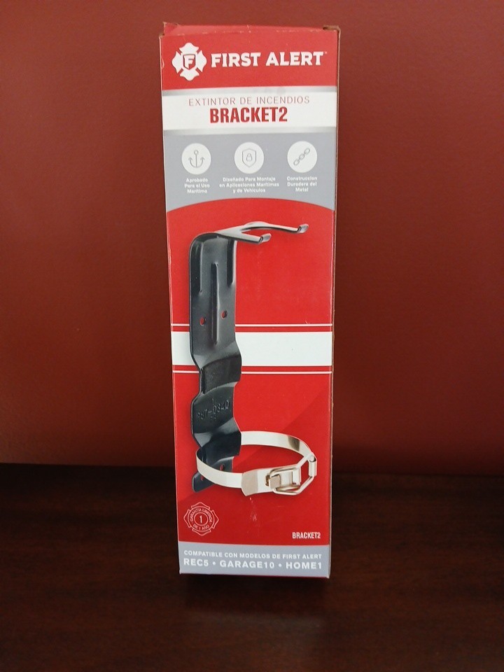 First Alert BRACKET2 Small Fire Extinguisher Mounting Bracket 3.63″ L 2.5 lb