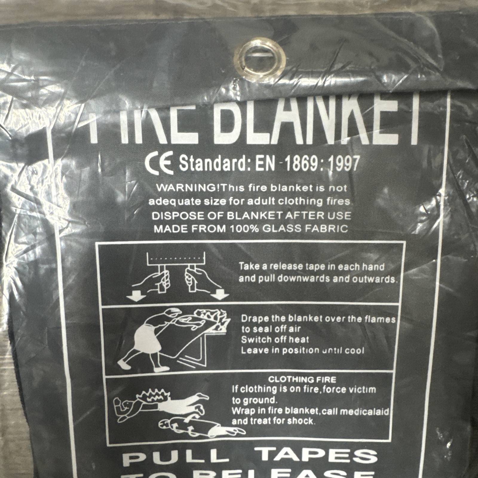 Large Fire Blanket Fireproof For Home Kitchen Office Car Emergency Safety