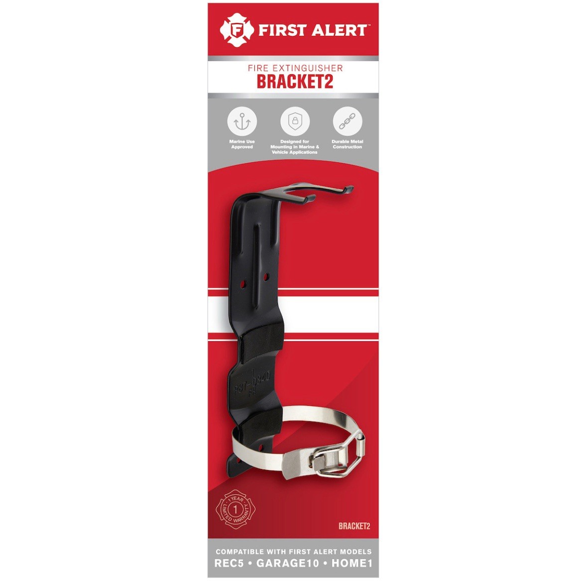 First Alert BRACKET2 Mounting Bracket for 2lb Fire Extinguishers
