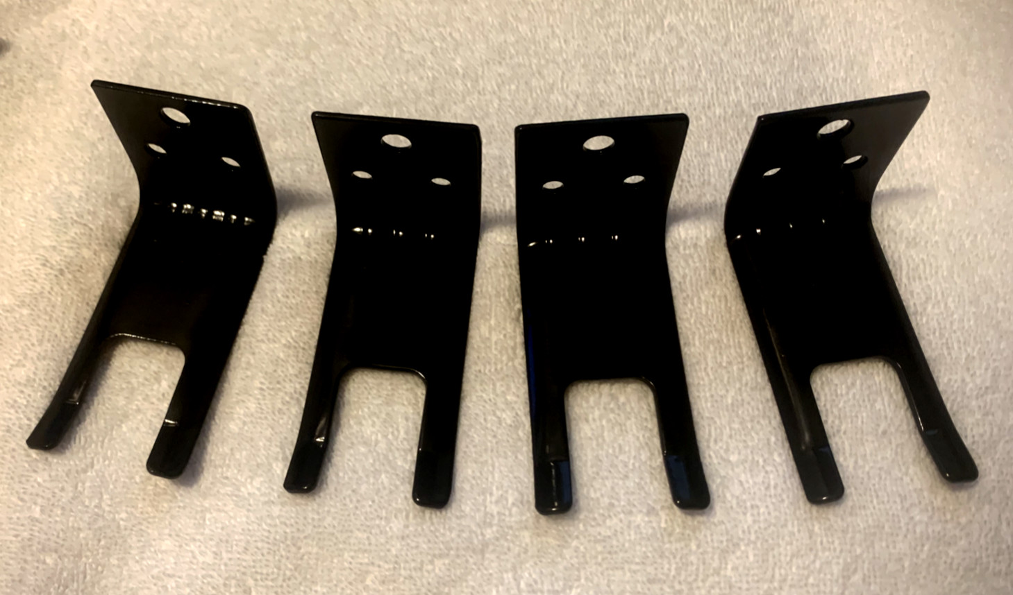 🔥🧯NEW 4 LOT FORK STYLE WALL MOUNT 5-20lb. SIZE FIRE EXTINGUISHER BRACKET-BLACK