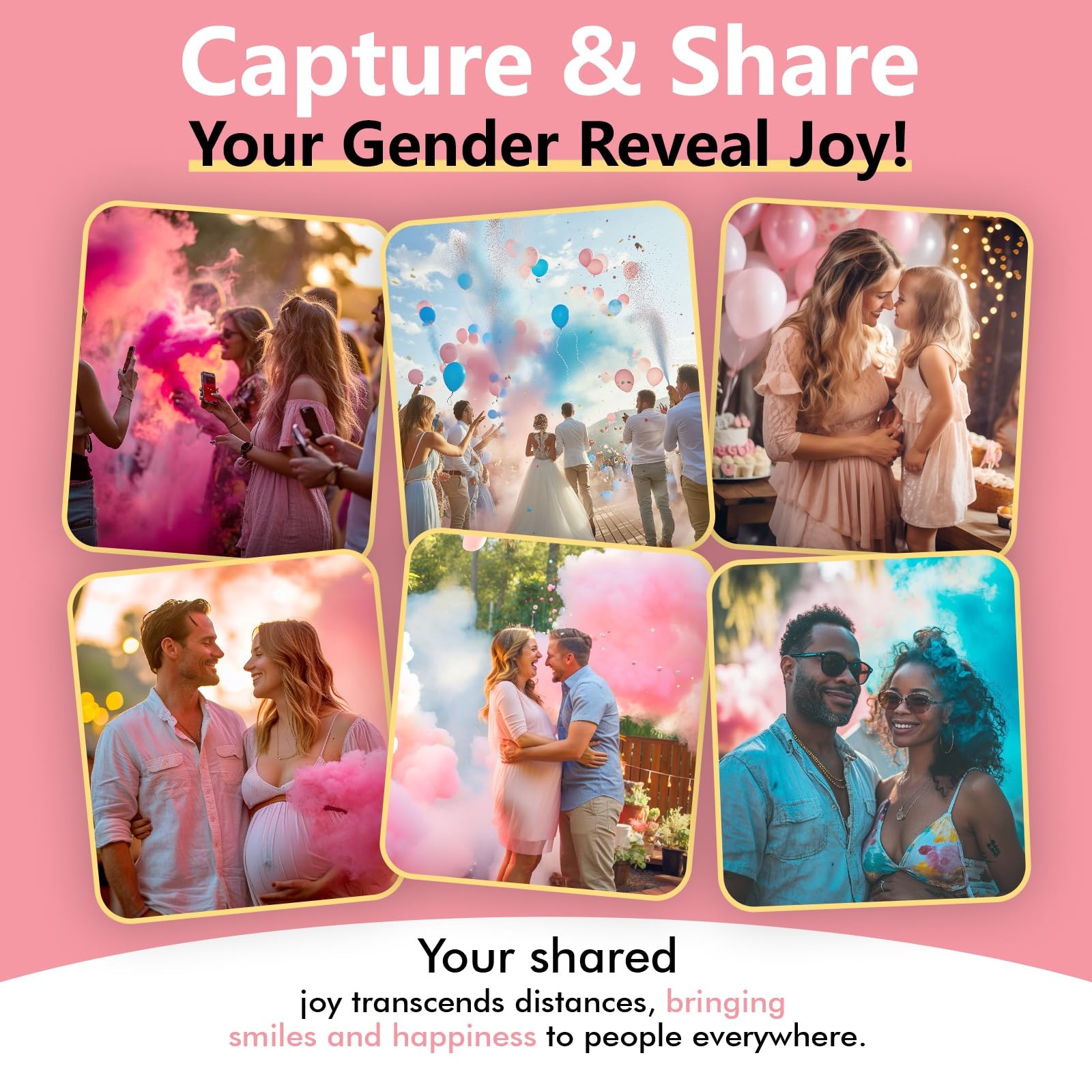 Reveal Fire Extinguisher Set -Gender Reveal Color Smoke Powder Spray – 100% B…