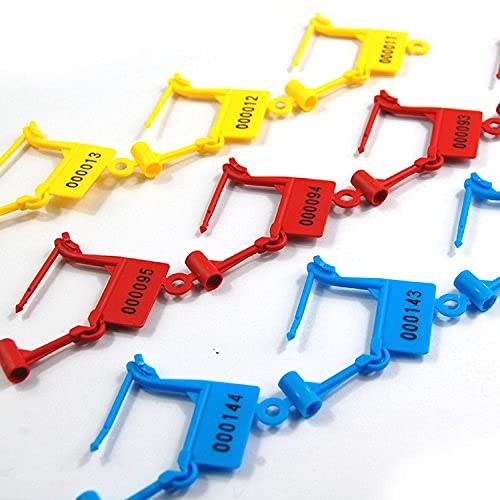50 Pcs Plastic Security Padlock Seals Numbered Tamper Proof Luggage Plastic Tags