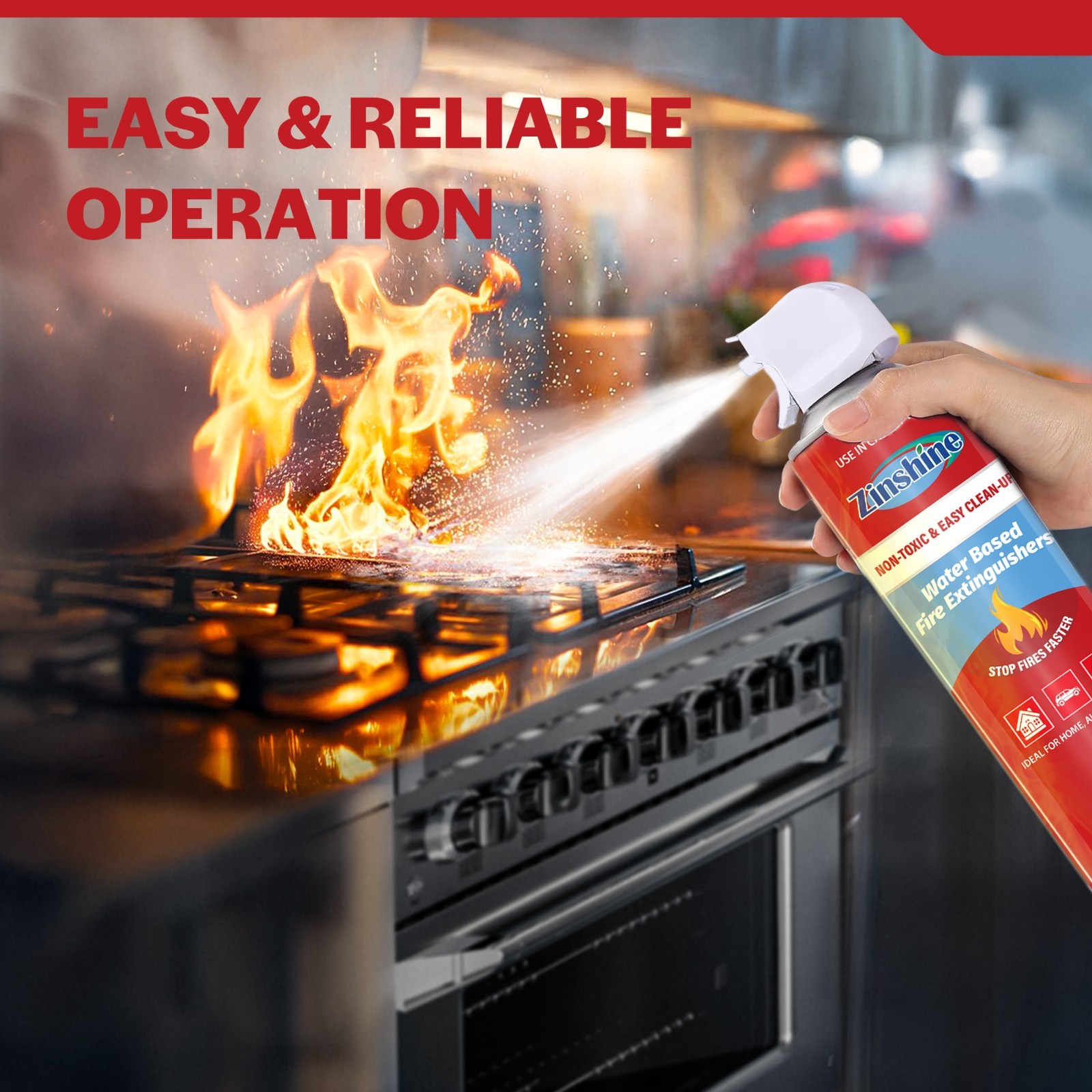 1 Pack Fire Extinguisher Spray Portable Mini for Home Kitchen Car