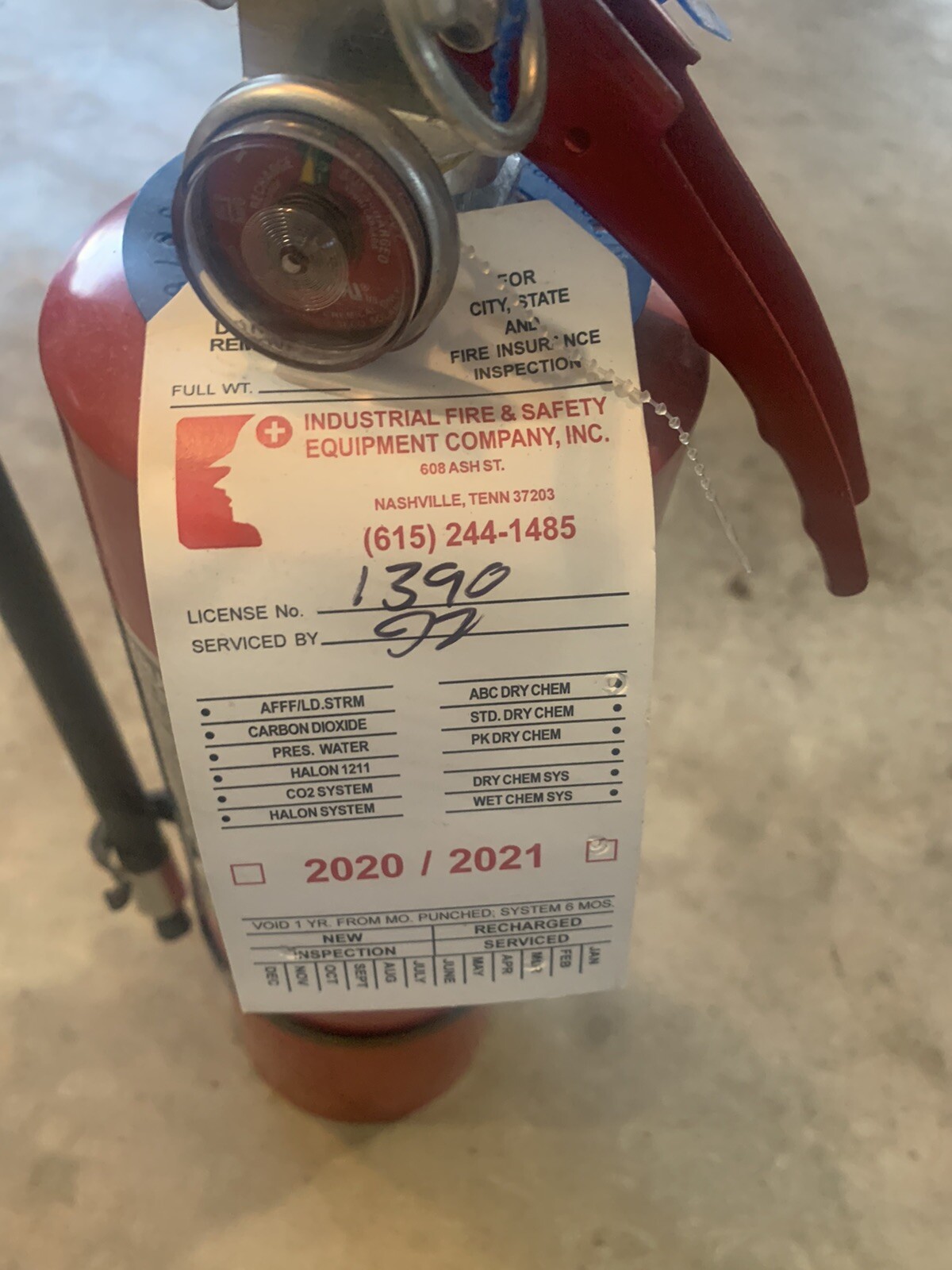 Sentry Dry Chemical Fire Extinguisher Model AO5