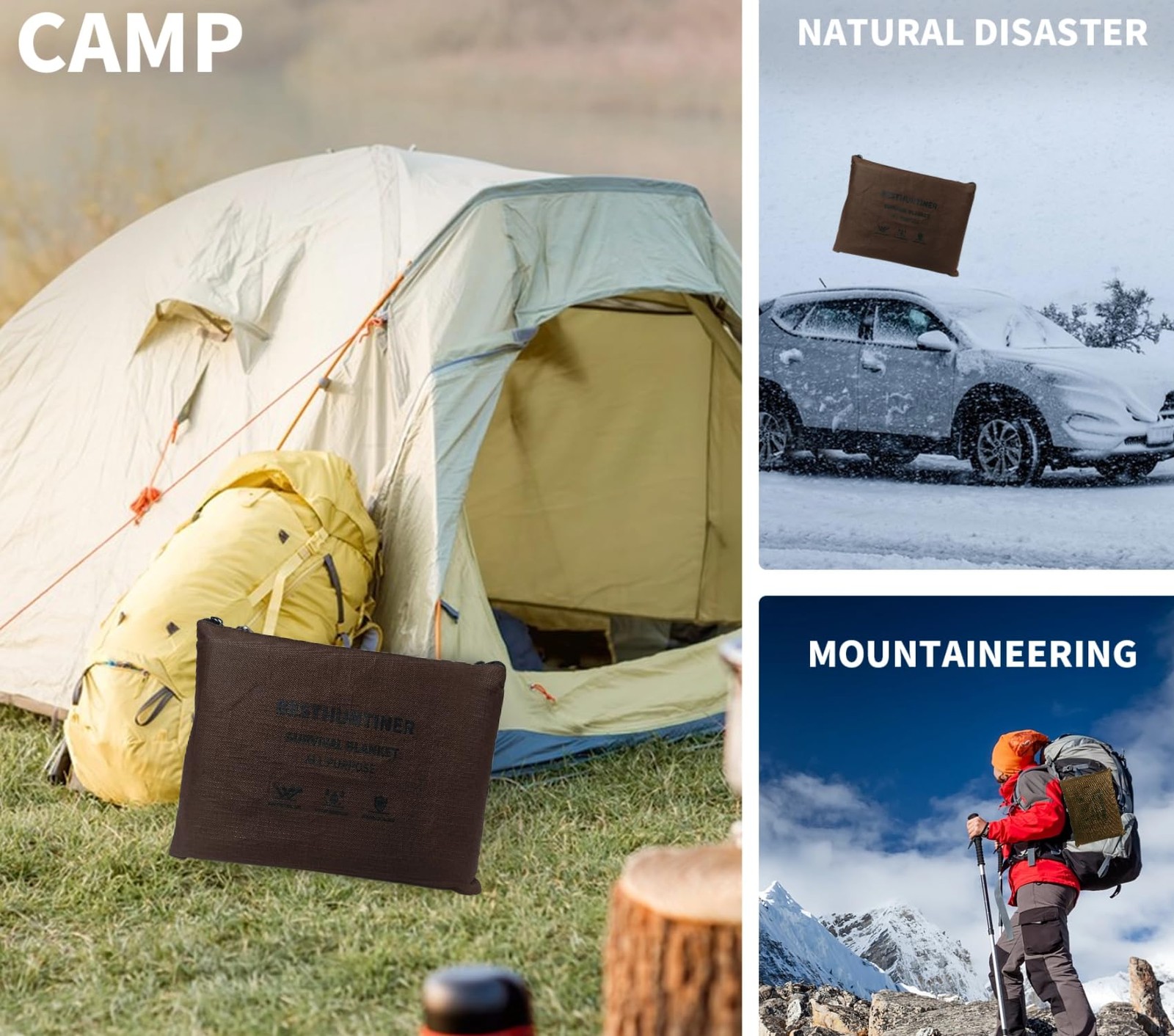 Heavy Duty Survival Blanket -Multifunctional Reflective Tarp Thermal Blanket …