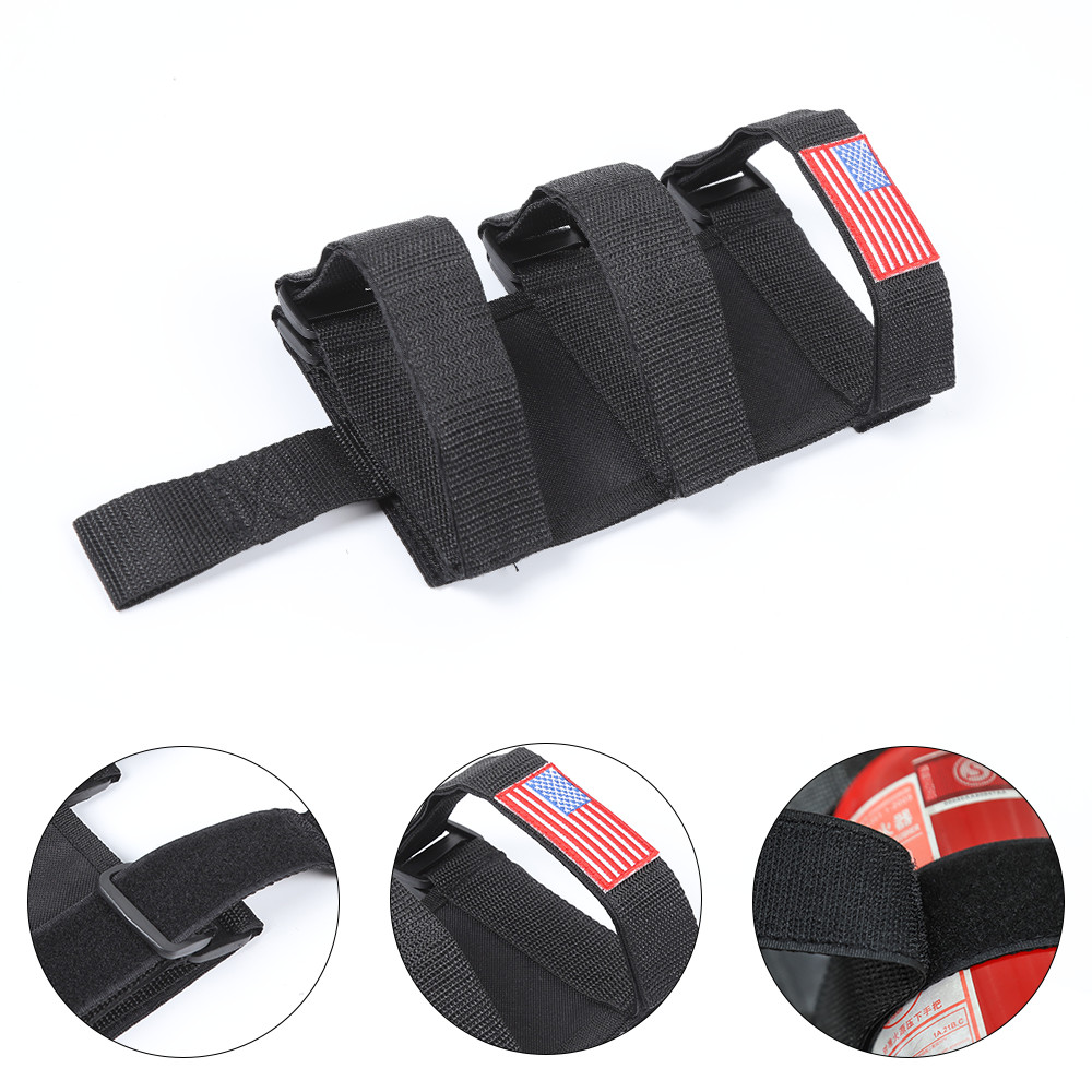 Car Roll Bar Fire Extinguisher Holder Mount Bracket for Jeep Wrangler TJ JKU JL