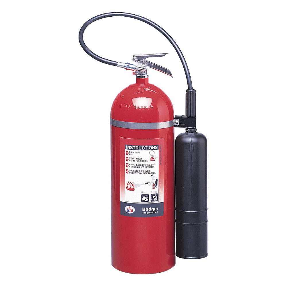 BADGER B20V Fire Extinguisher,Aluminum,Red,BC 36MA38