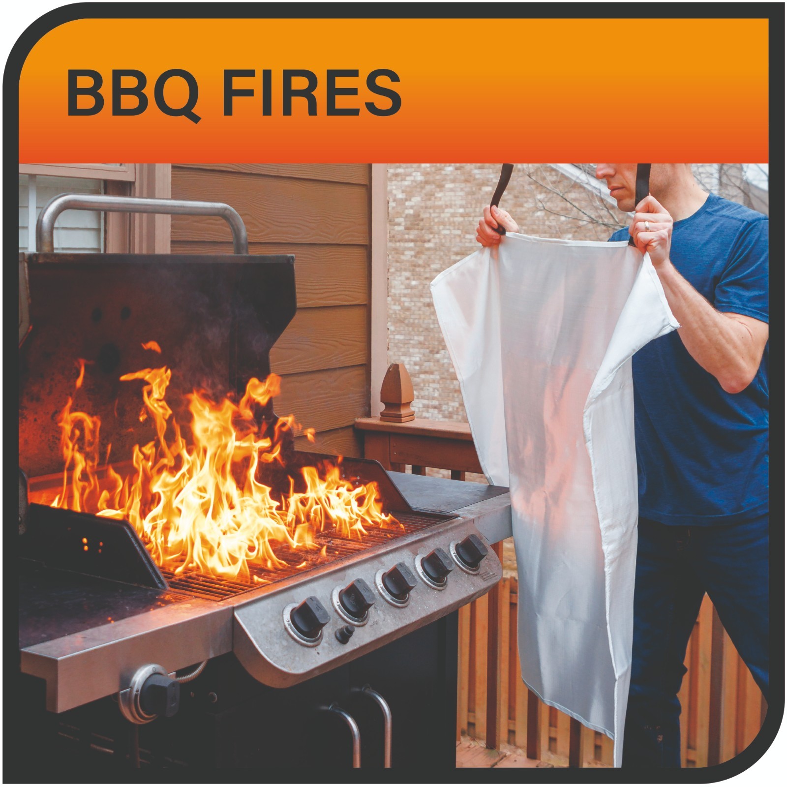 Fire Guardian 40″ x 40″ Emergency Blanket, 900°F Heat Resistance – ASOTV