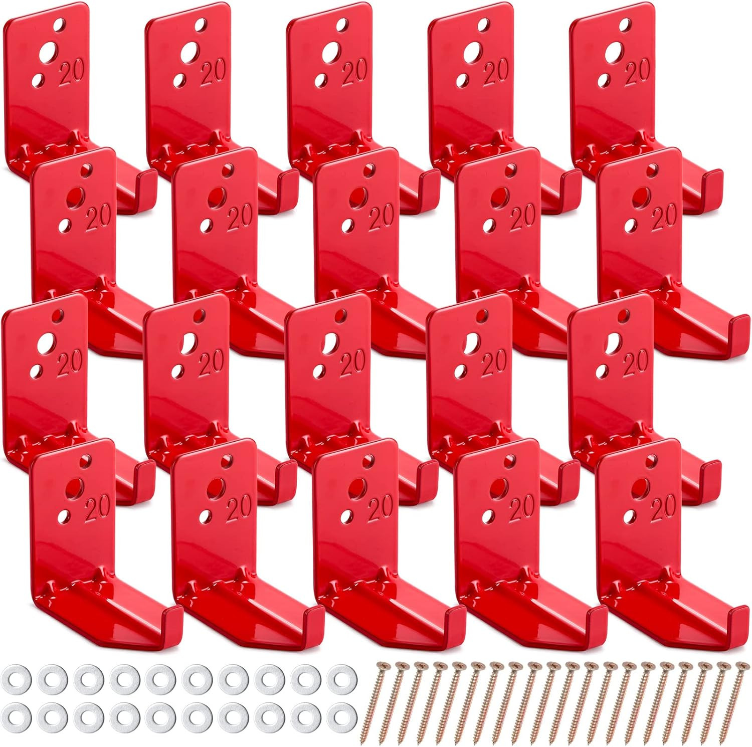 20 Pack Fire Extinguisher Mount Universal Bracket 5 to 40 Lb Fire Extinguisher H