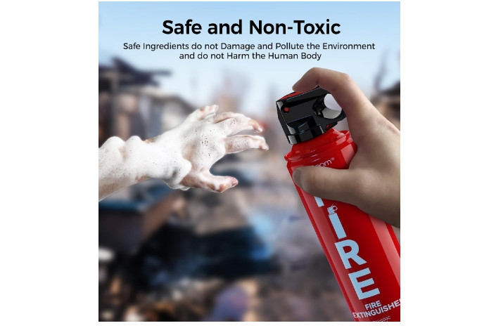 2-Pack Fire Extinguisher for Home, Kitchen, Car, and Grill with Mounting Bracket