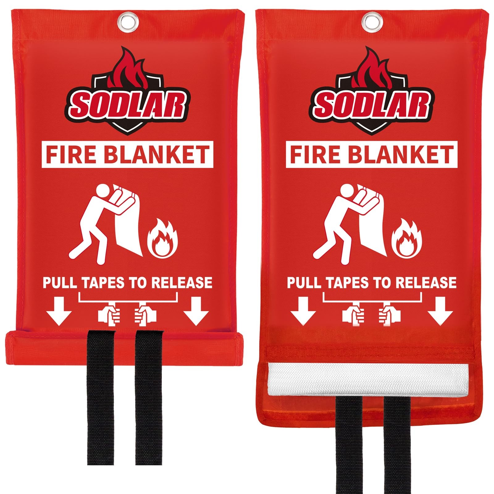 Fire Blanket Emergency for Home Kitchen – 40″x40″ Fireproof Safety Protection…