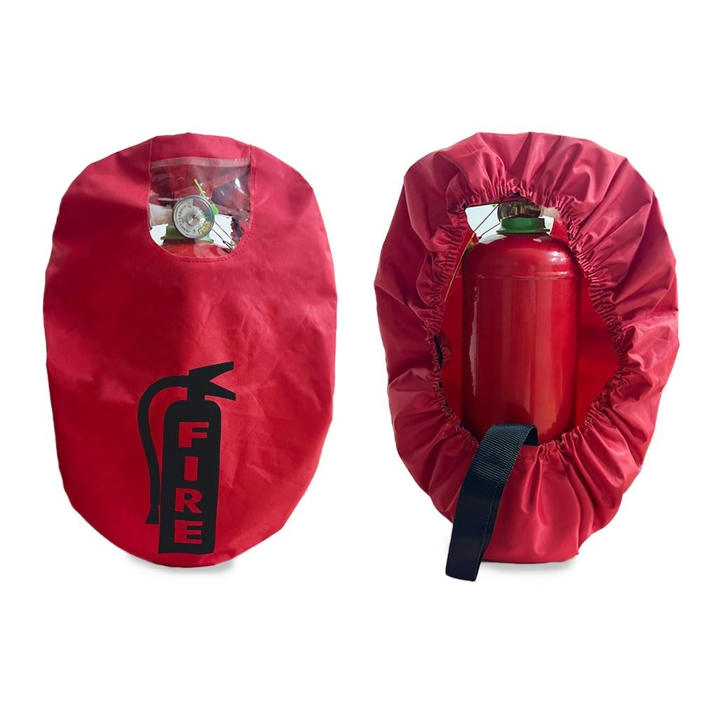 Fire Extinguisher Cover – Heavy Duty Fire Safety Protective Sleeve from scuff…