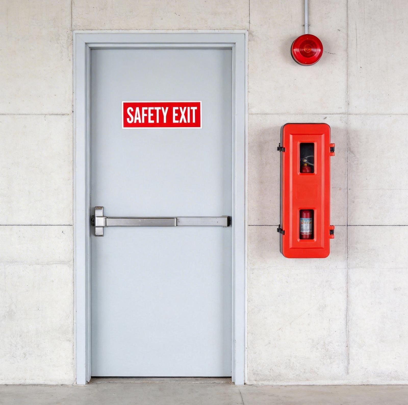 Sturdy Plastic 20 lb Fire Extinguisher Cabinet Box,Resistant Weatherproo