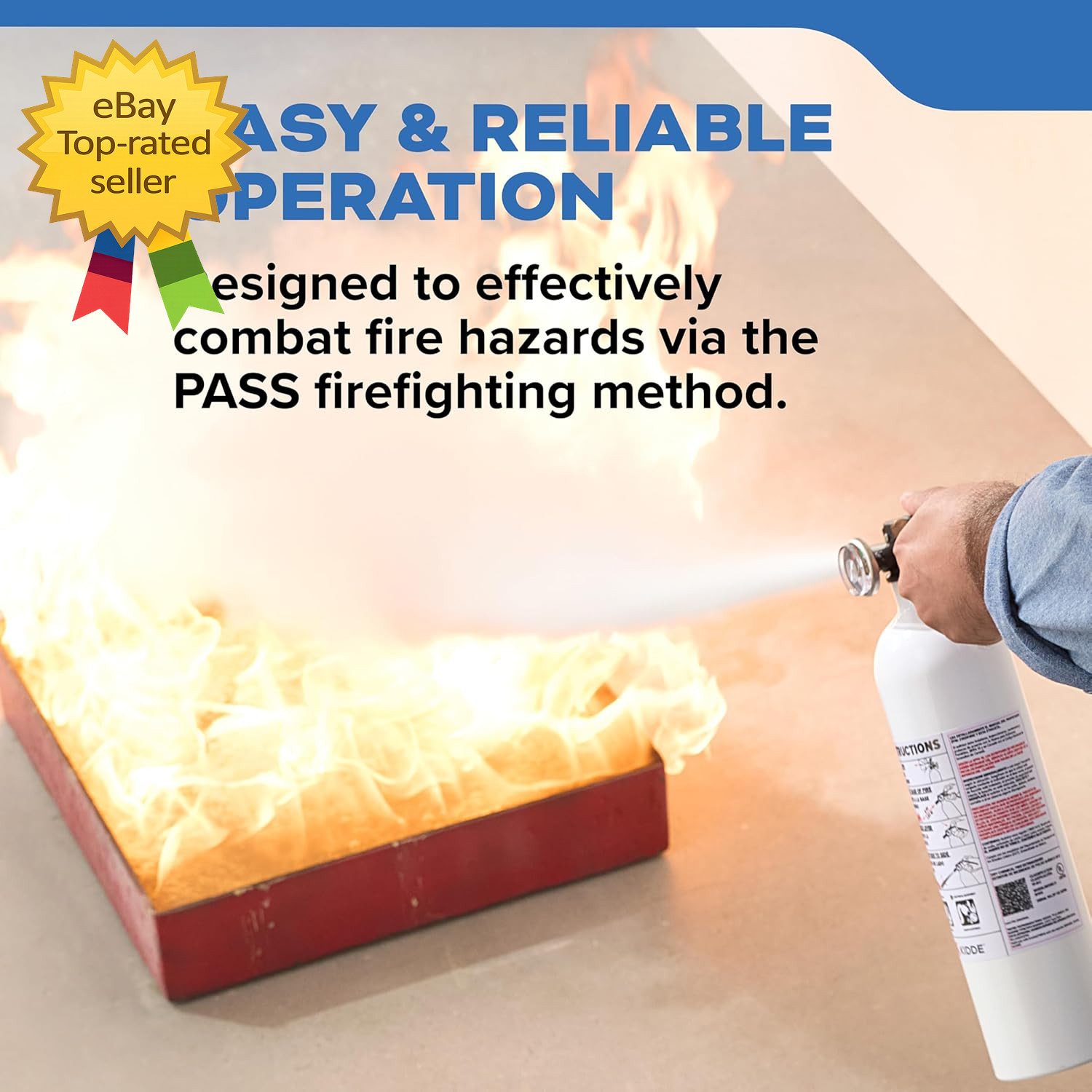 Marine Boat Fire Extinguisher Single Use 5BC Safety Emergency Protection Kit