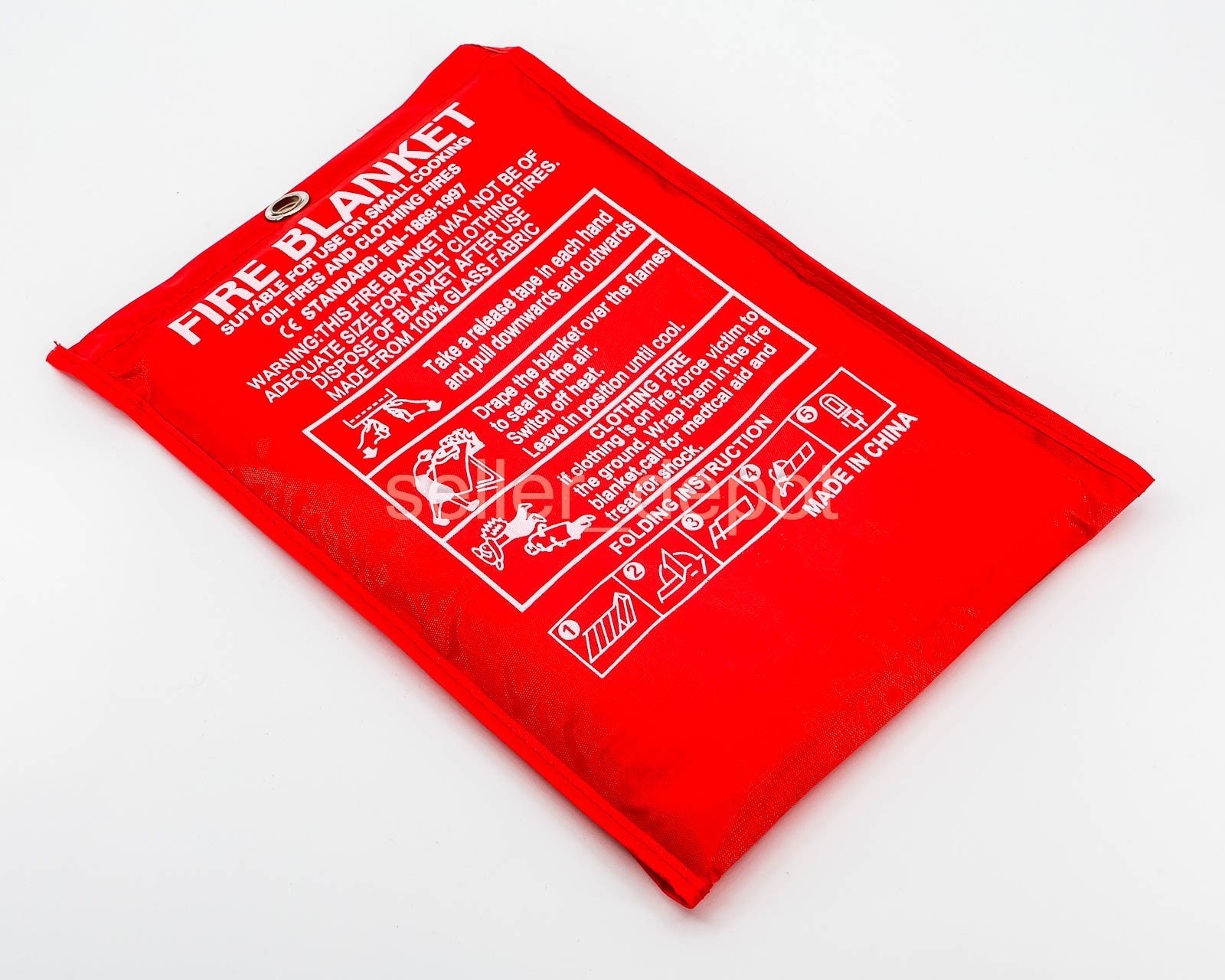 FIRE BLANKET 39”x39” Retardant Fiberglass Blanket Prepared Emergency 2 PACK
