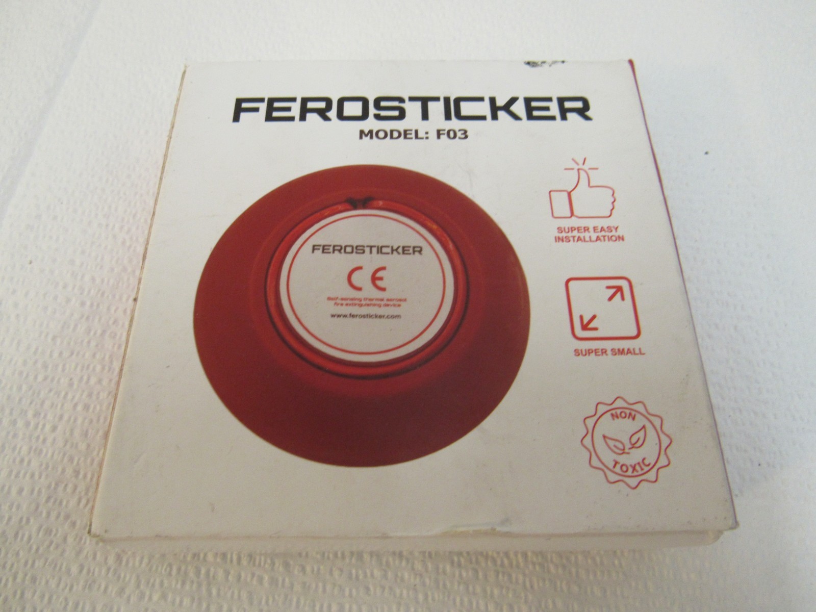 FEROSTICKER Small Automatic Fire Extinguisher for Electric Boxes Model F03