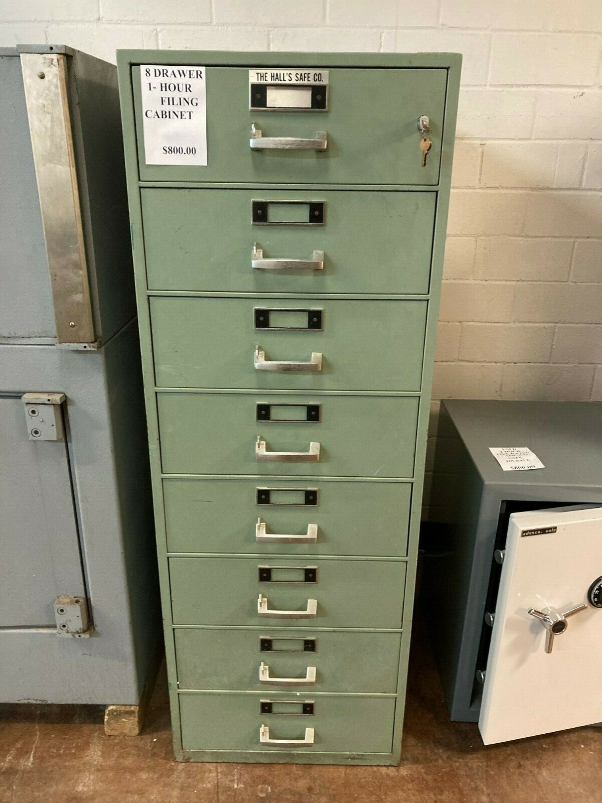 HALLS FIRE RATED CABINET MECHANICAL LOCK AND KEYS -GREENE-