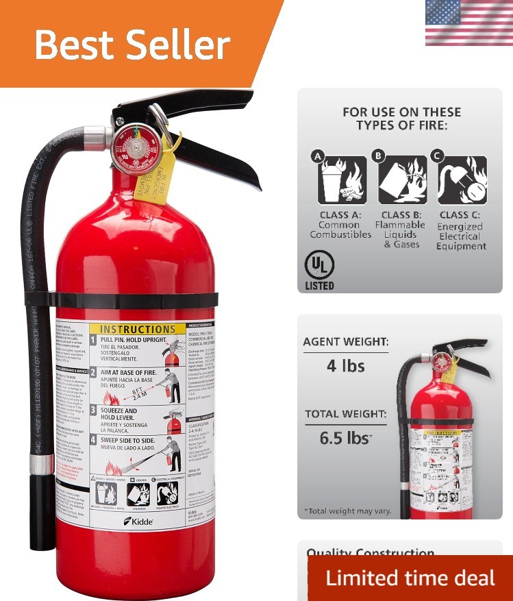 Easy-Mount Pro 210 Fire Extinguisher – Quick Discharge and Reliable Protection