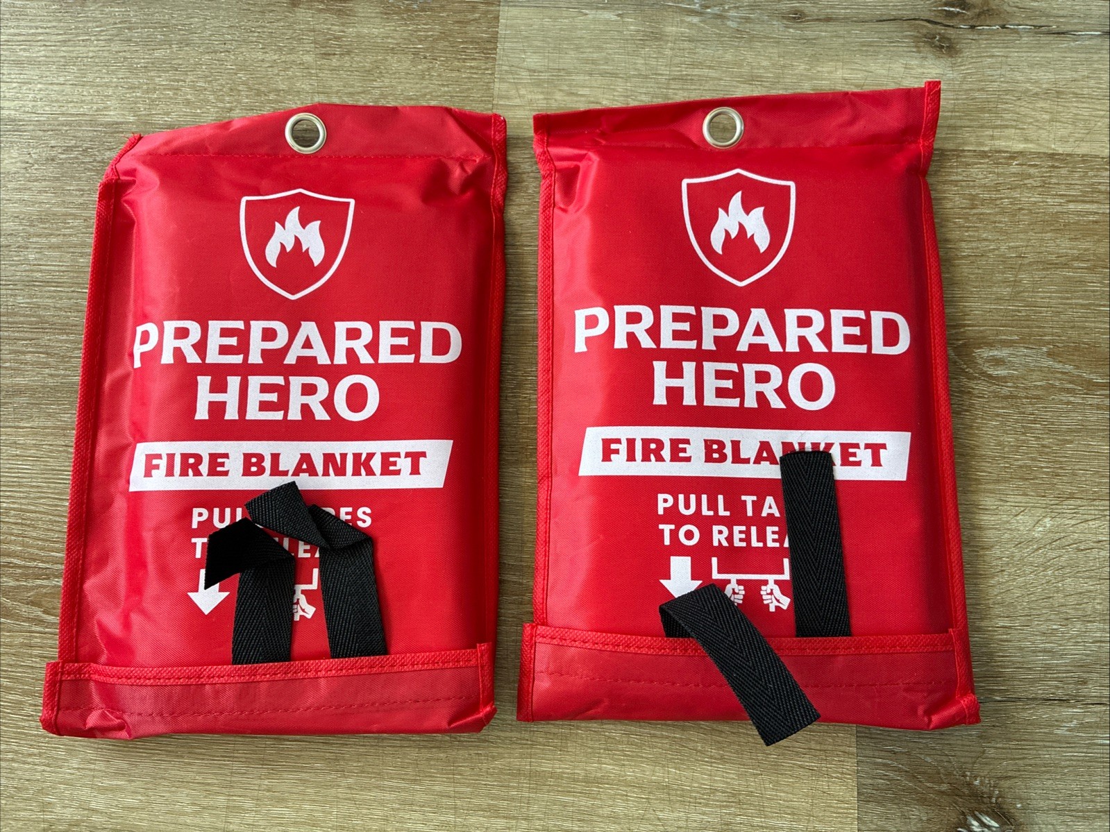 Prepared Hero Emergency Fire Blanket – 2 Pack – Fire Suppression for Kitchen