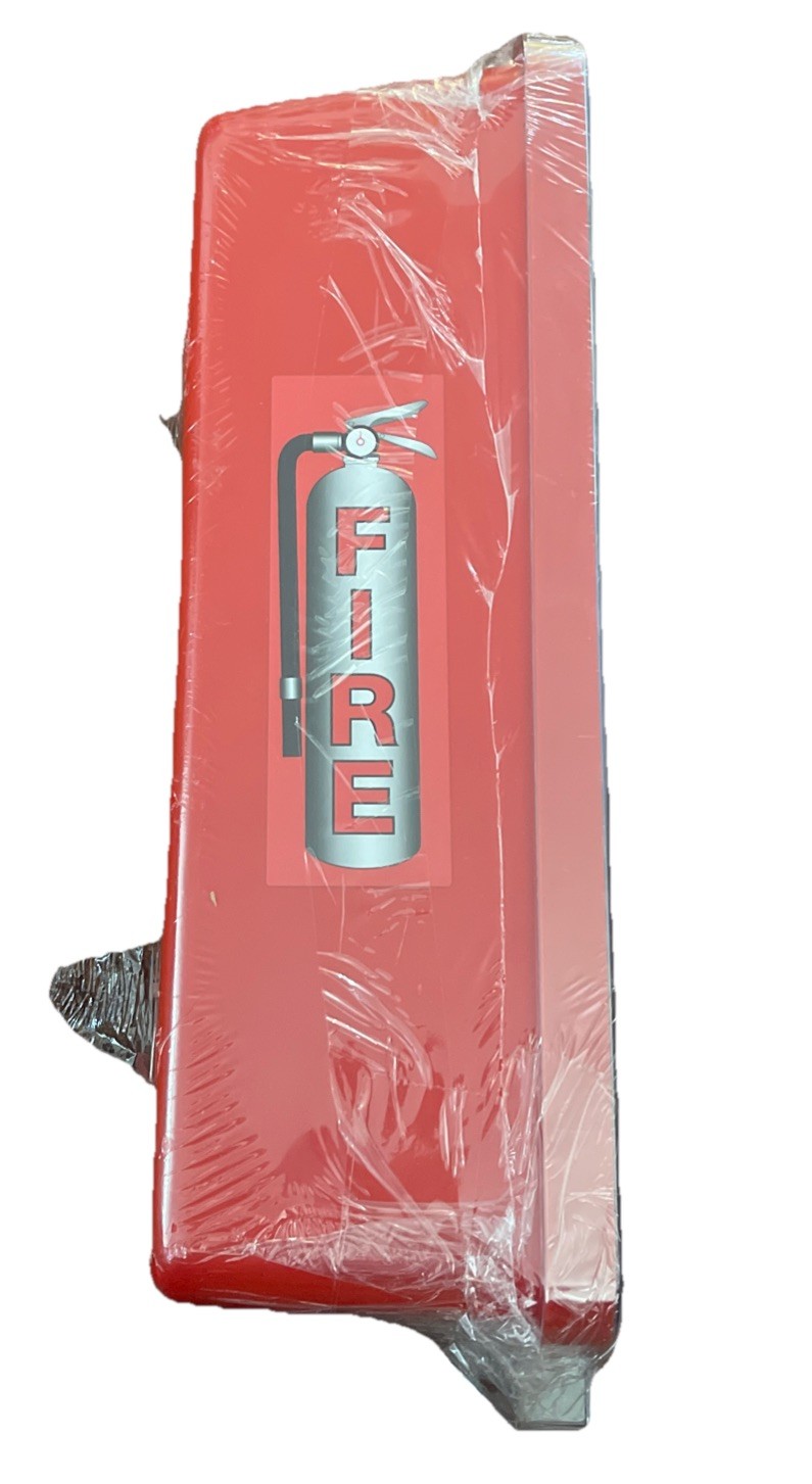 Cato FD33AD Red Plastic Fire Extinguisher Cabinet W/Lid For 10 Lb Tank Weight