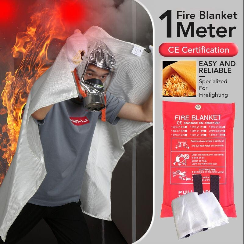 Premium Fireproof Emergency Blanket Flame Retardant, Heat Resistant, Durable Ess