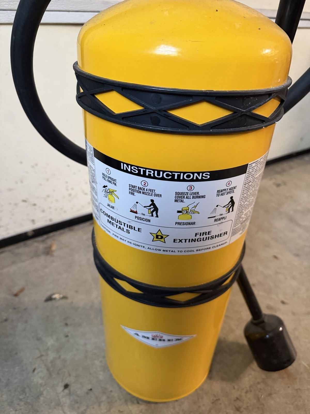 Amerex Super D 30 lb Class D Dry Powder Fire Extinguisher Exp 2024 MPN