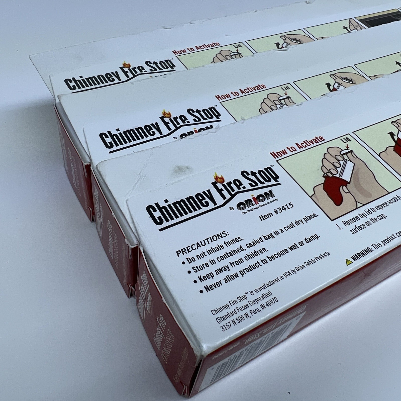 3x Orion Chimney Fire Stop Extinguisher for Fireplace Works in 22 Seconds! NEW