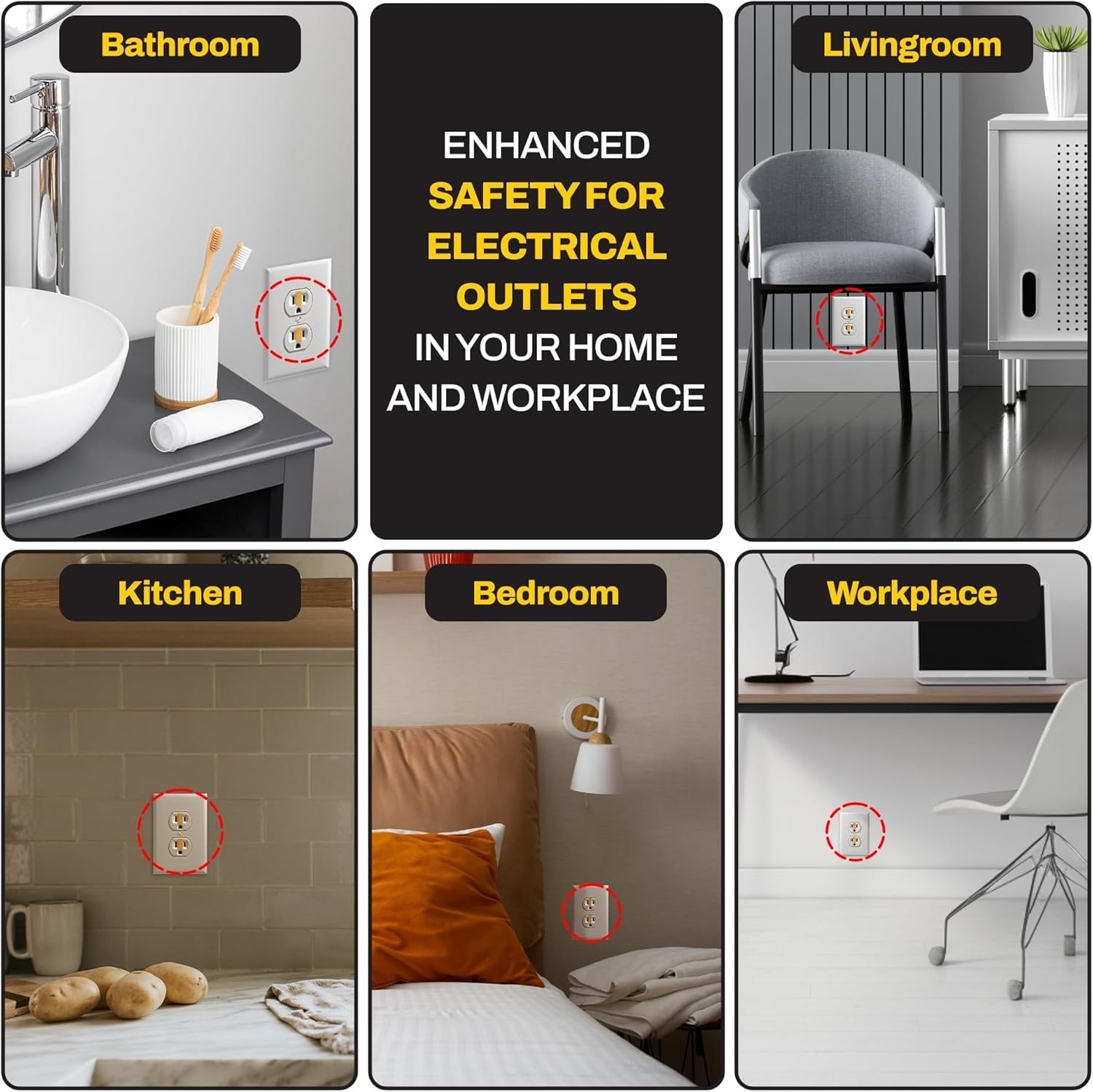 Fire Prevention Stickers Non-Conductive Fire Extinguisher for Outlets Power