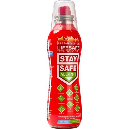 LifeSafe StaySafe All-in-1 Portable Fire Extinguisher Spray For Home and Travel
