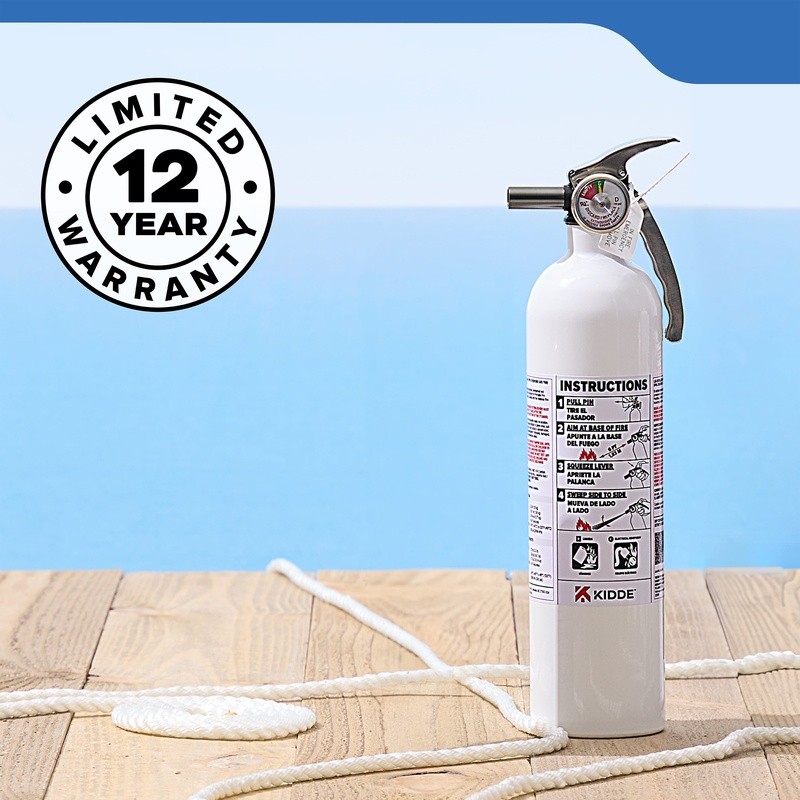 Marine Fire Extinguisher Boats 10BC USCG Approved All Metal Construction Safety