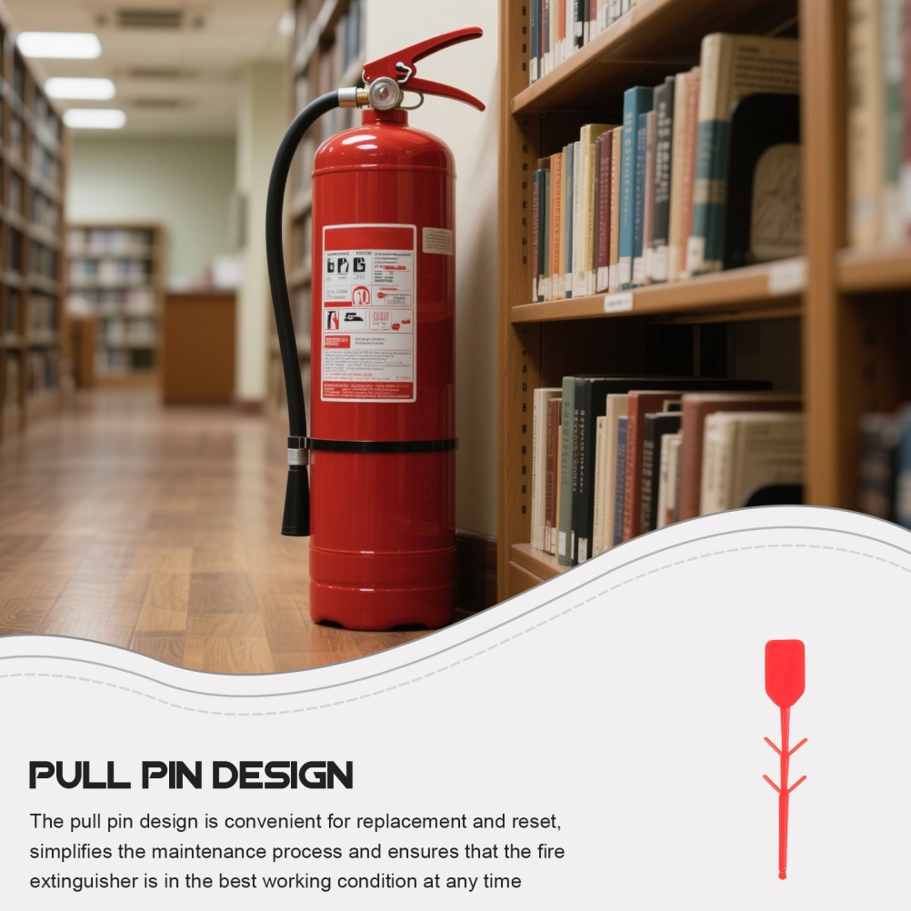 100Pcs Fire Extinguisher Tamper Seal Zip Ties Durable Plastic Safety Tags Red