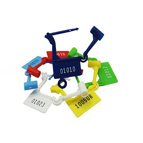 Disposable Plastic Padlock 50 Pcs Luggage Security Padlock Seals Numbered