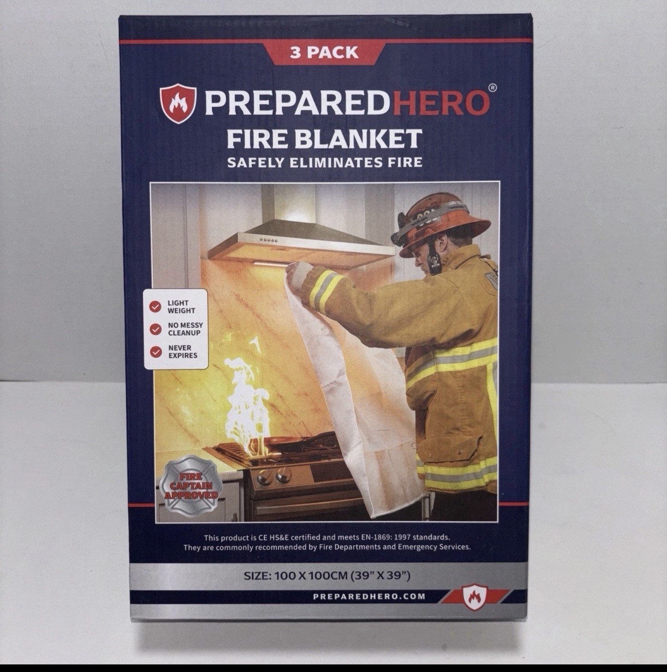 Fire Blanket 3-Pack