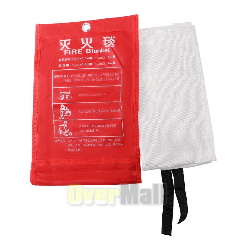 Fire Blanket – XX-Large Fiberglass Fire Blanket Fire Kitchen Prepared 59”x59”