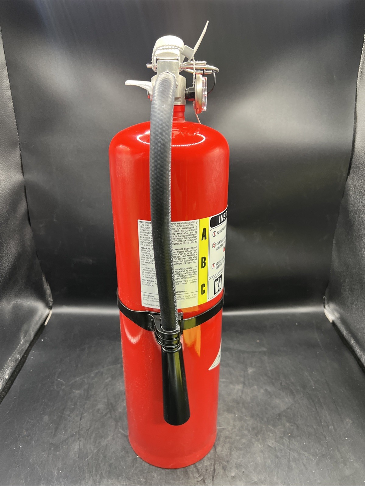 Amerex B456, 10lb ABC Dry Chemical Extinguisher, Aluminum Valve