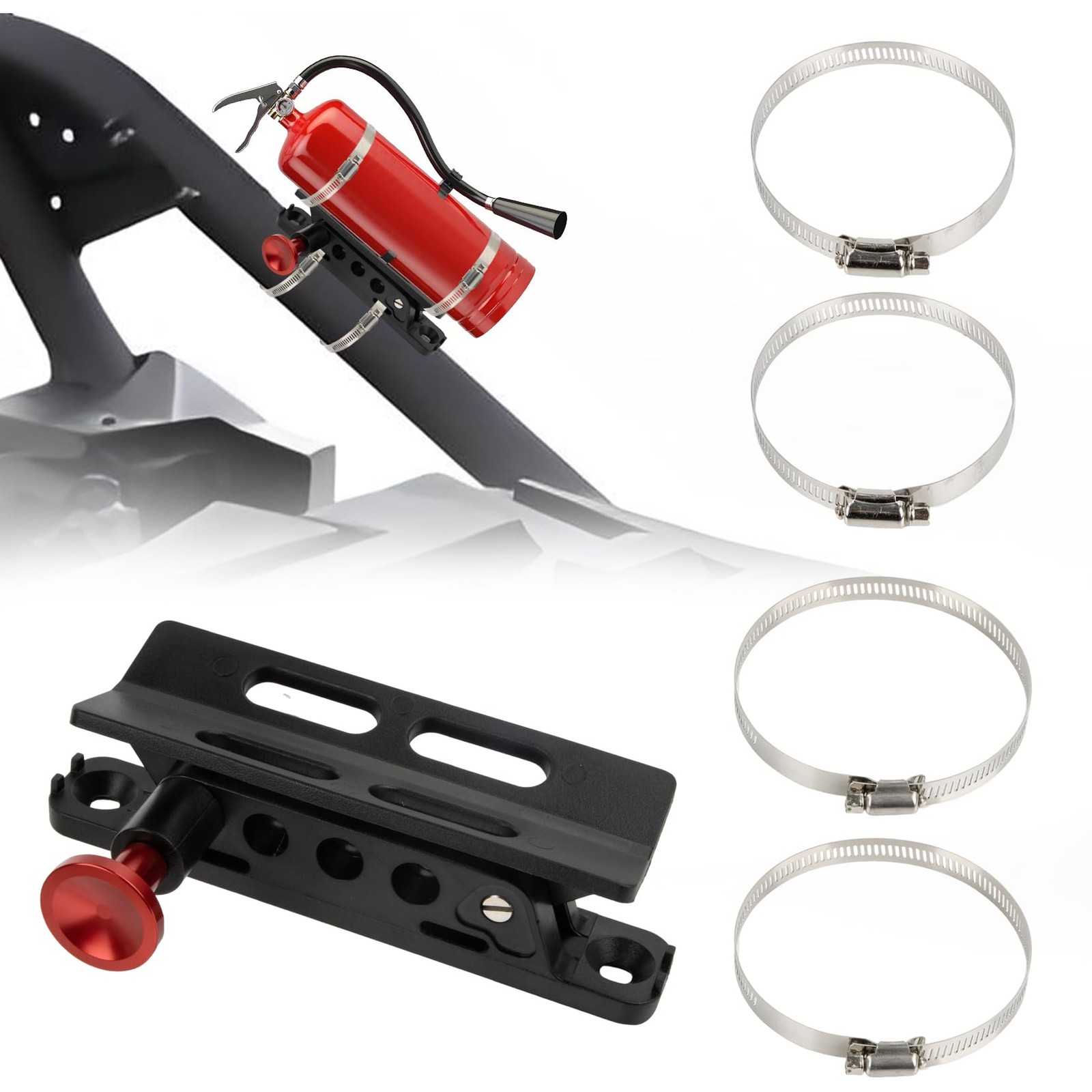 Quick Release UTV Fire Extinguisher Mount Kits Universal for Truck Wrangler J…