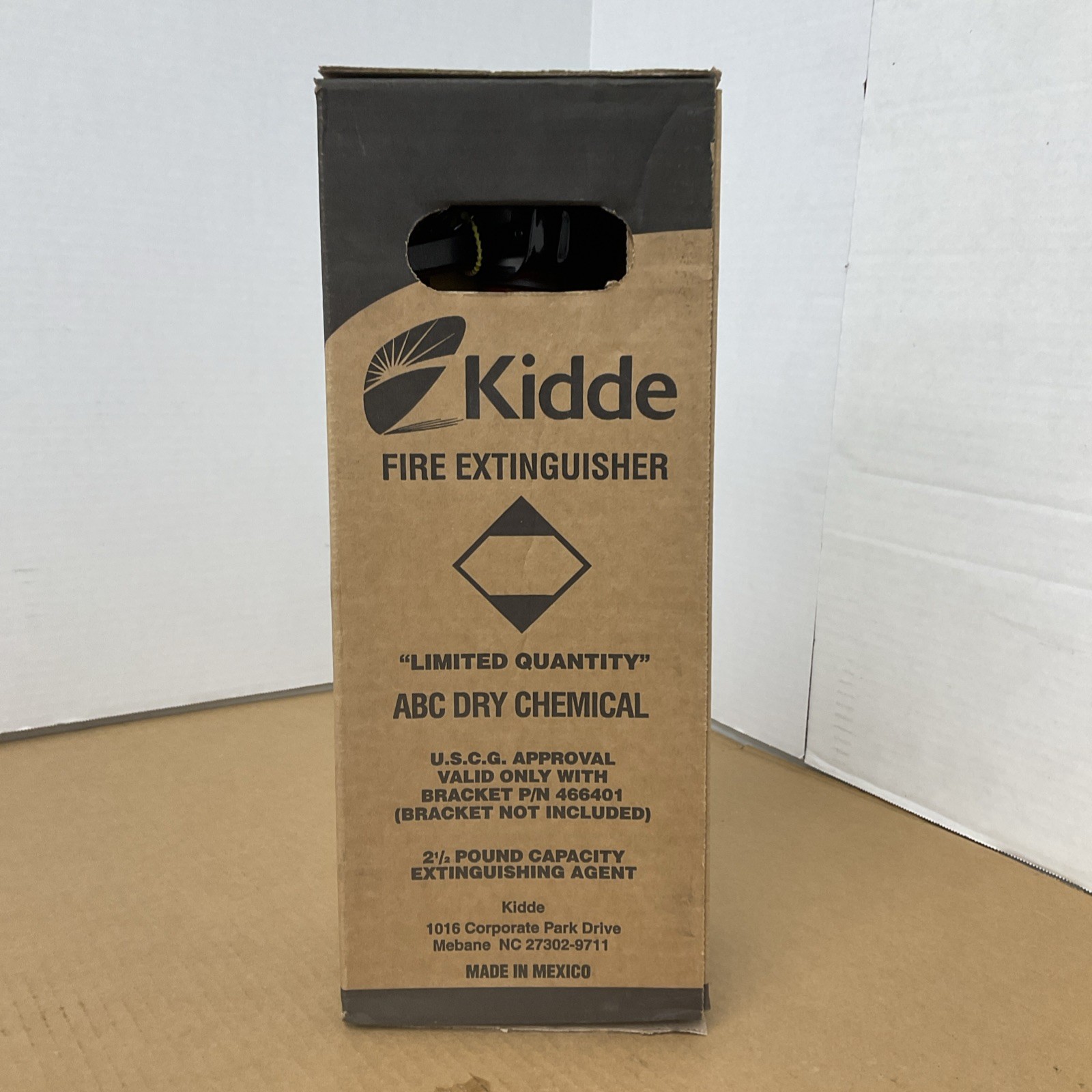 Kidde Pro Dry Chemical Fire Extinguisher 2.5 Lbs Class ABC Rechargeable 466227