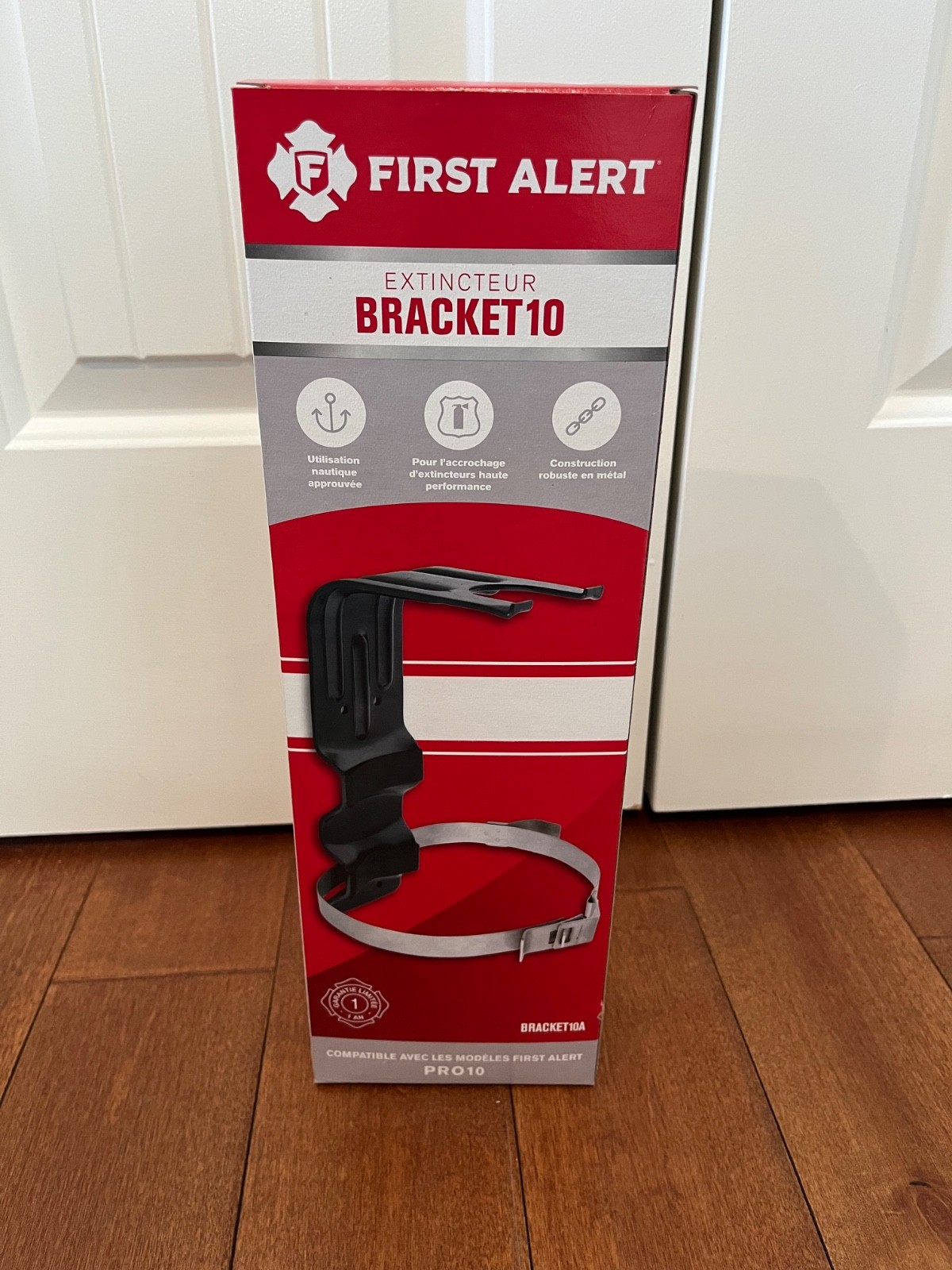First Alert BRACKET10 Heavy Duty Fire Extinguisher Mounting Bracket For 10 LB.