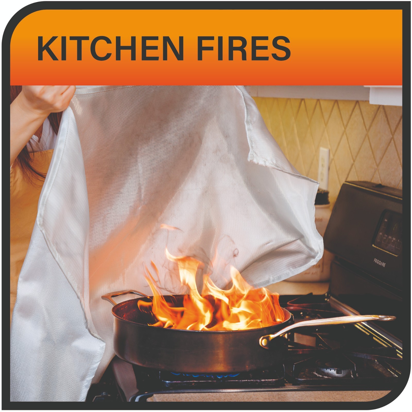 Fire Guardian 40″ x 40″ Emergency Blanket, 900°F Heat Resistance – ASOTV