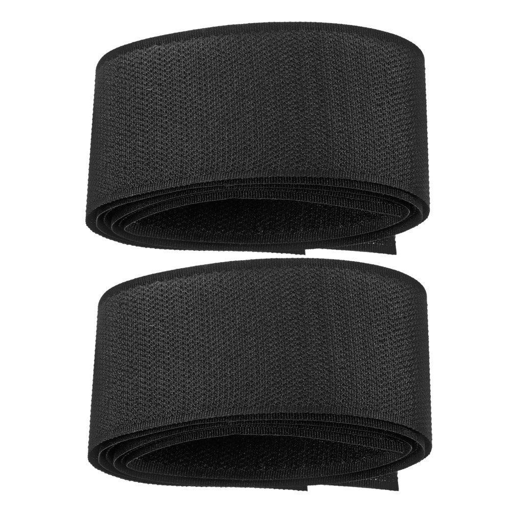 2Pcs Car Fire Extinguisher Fixing Straps Adhesive Reusable Durable Fabric Black