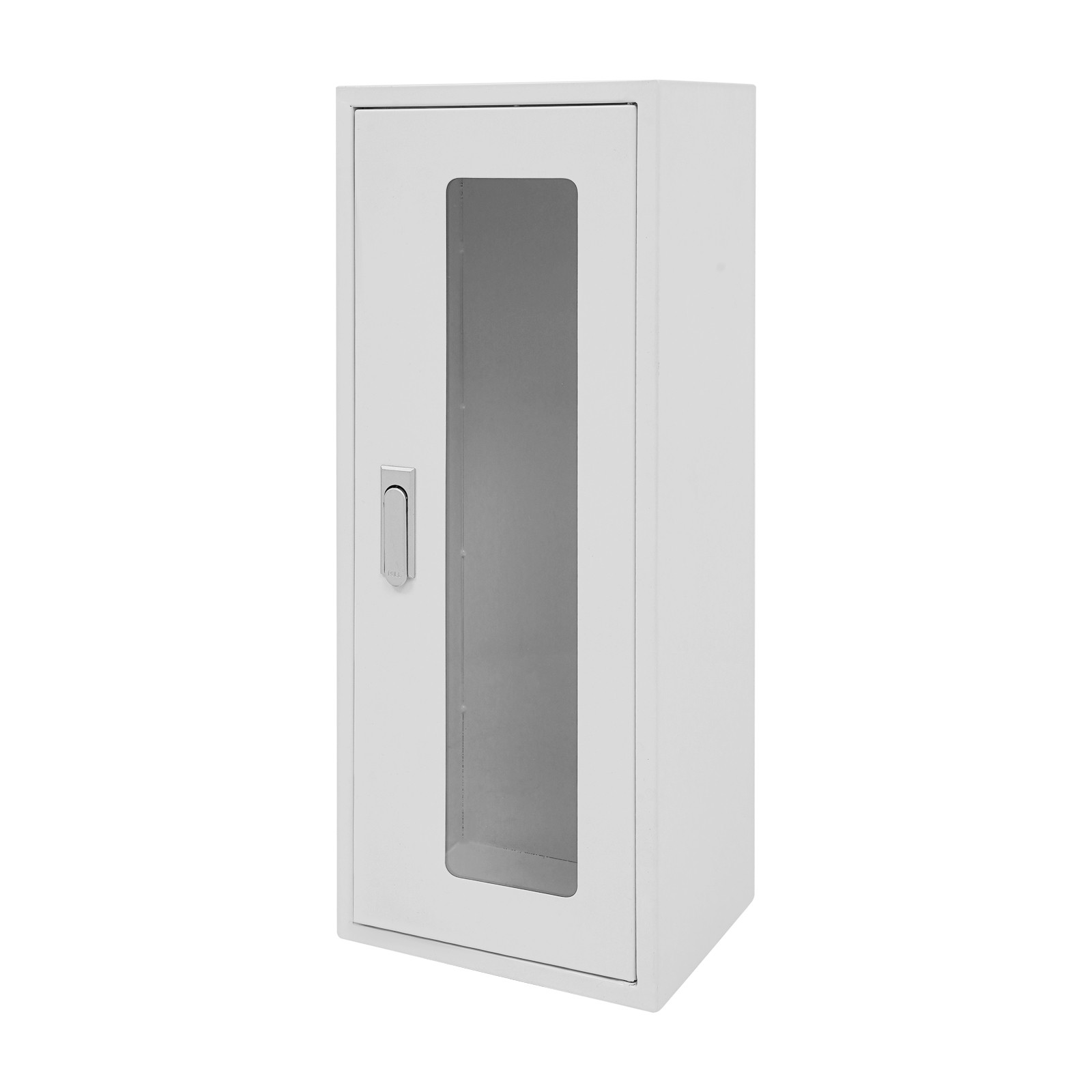 Commercial Fire Extinguisher Cabinet Steel Glass Wall Mount 66x25x20cm