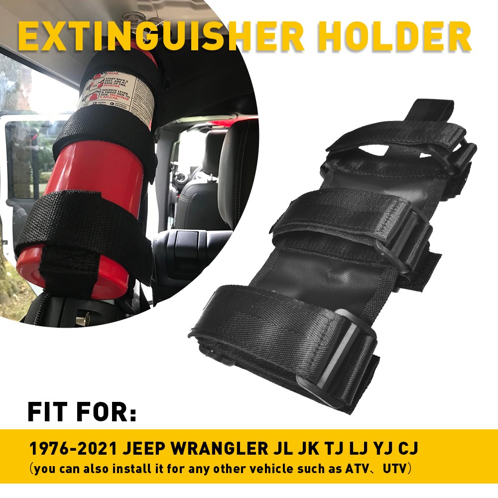 Roll Bar Fire Extinguisher Mount Holder For 1976-2021 Jeep Wrangler LJ YJ CJ USA