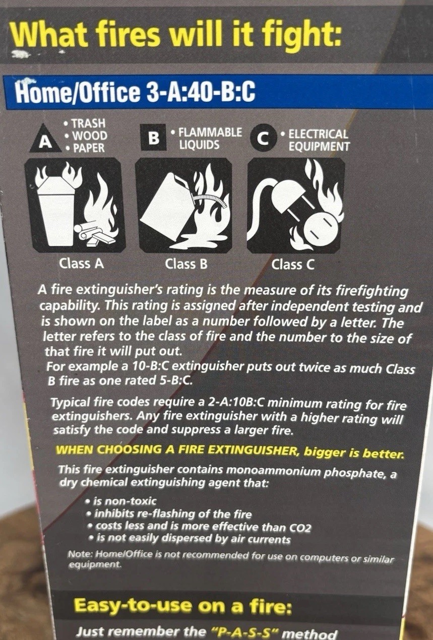 Kidde Fire Extinguisher Unsealed