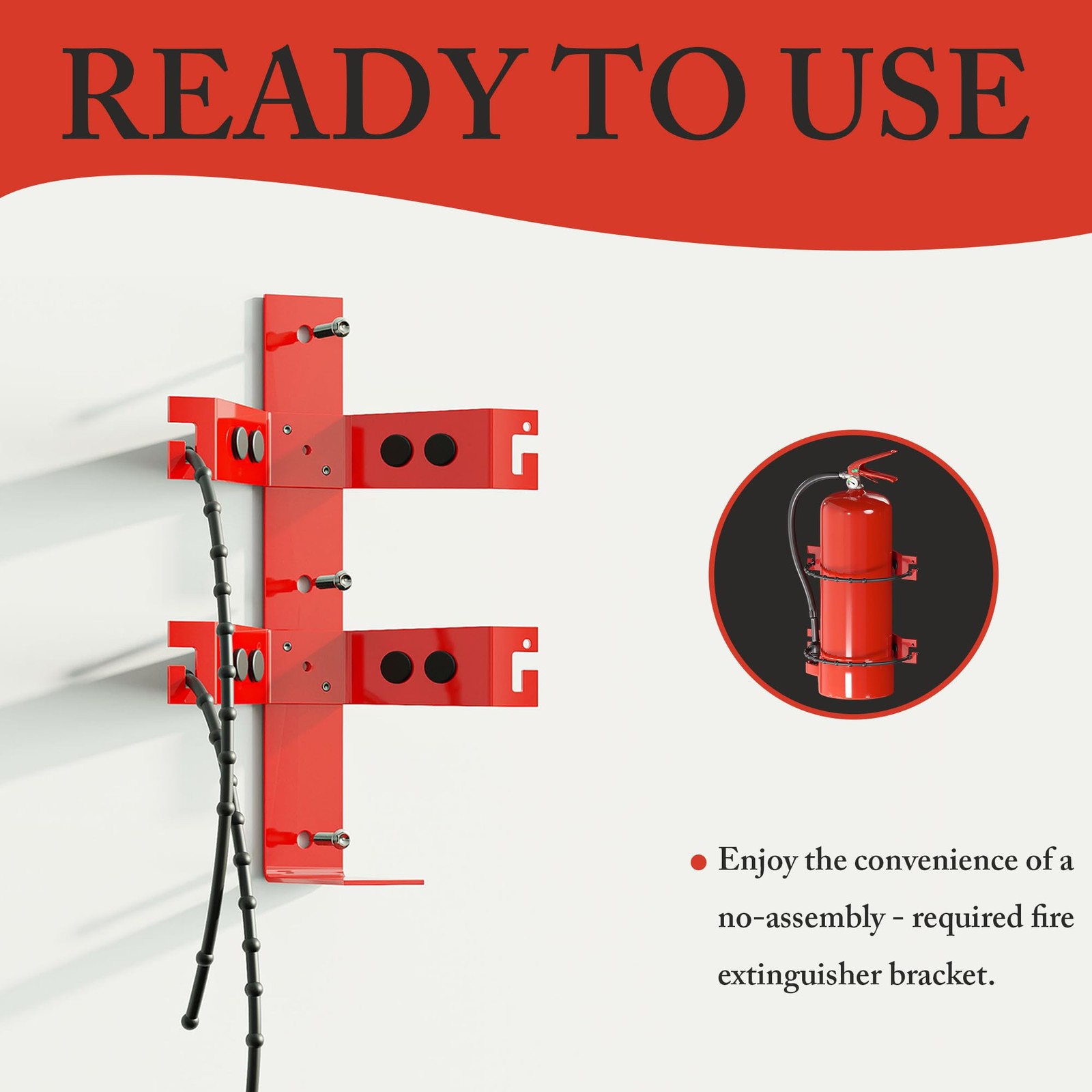 Premium Fire Extinguisher Mount Bracket – Universal Fit for 2.5&5lb Extinguis…