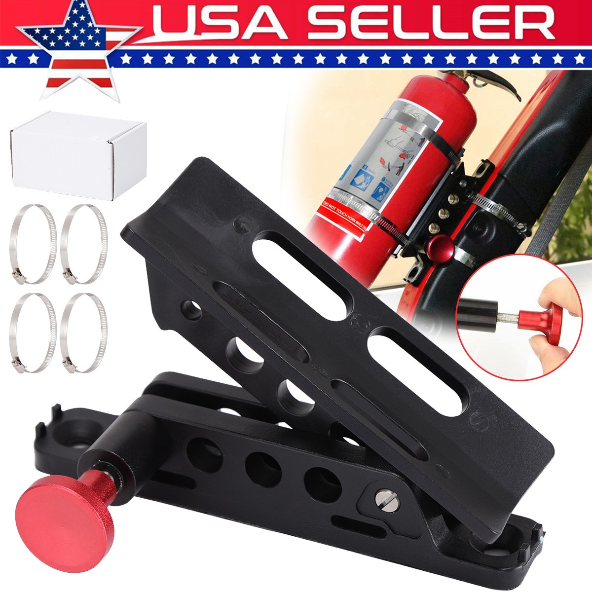 Car Fire Extinguisher Holder Mount Bracket Adjustable For Jeep Wrangler UTV/ATV