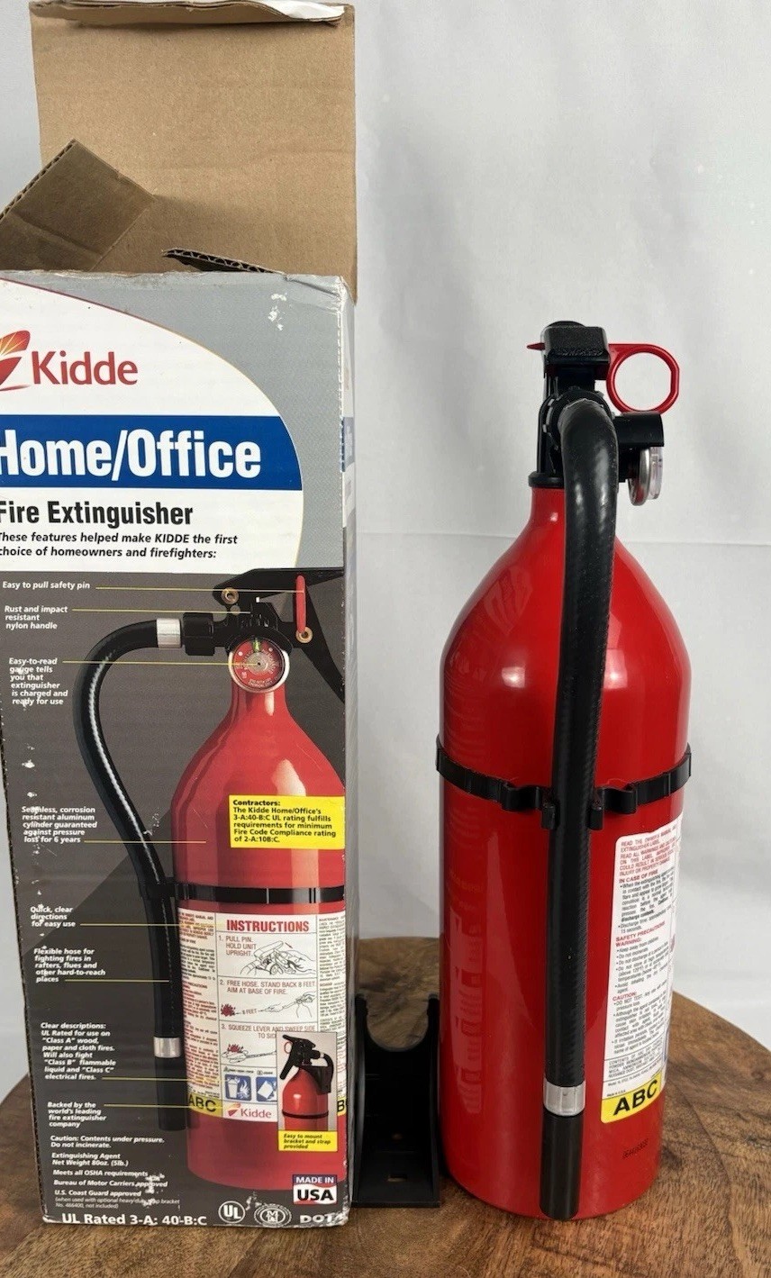 Kidde Fire Extinguisher Unsealed