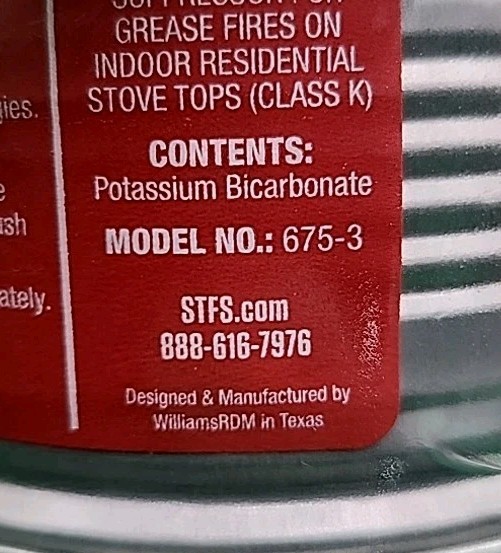 2-pk FIRESTOP STOVETOP 675-3 🔥Range Hood Fire Extinguishers 🔥 NEW