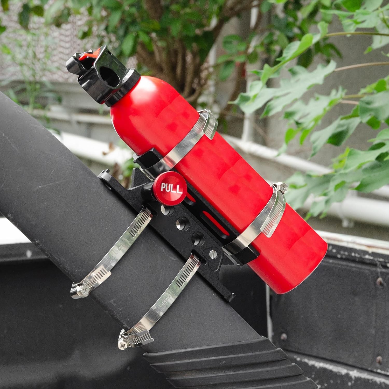 Aluminum Fire Extinguisher Mount Bracket Kit Adjustable Quick Release Roll Bar F